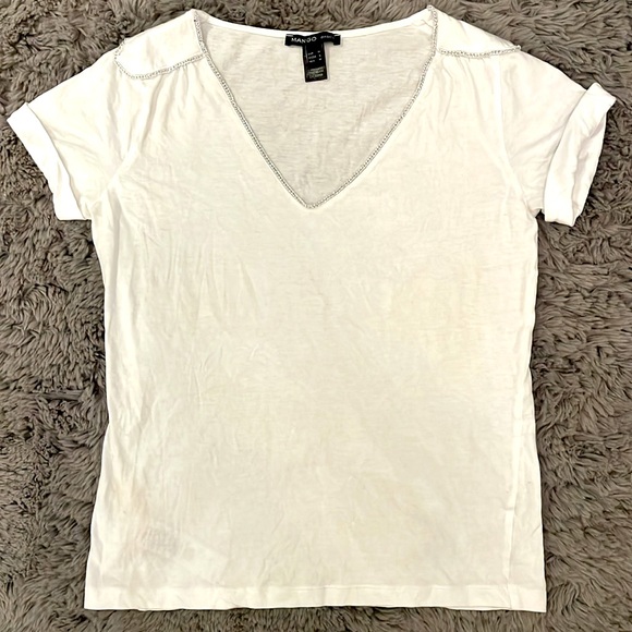 MANGO SILVER CHAIN TEE - Picture 2 of 10
